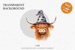 Cute Halloween Baby Highland Cow Clipart PNG Scrapbooking Tale Art Image Watercolor Transparent Print illustration sublimation creepy printable digital watercolor halloween baby highland cow, spooky clipart, Cute nursery, Creepy decoration art image