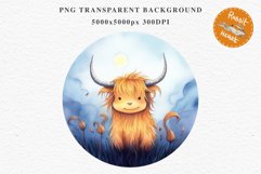 Cute Halloween Baby Highland Cow Clipart PNG Scrapbooking Tale Art Image Watercolor Transparent Print illustration sublimation creepy printable digital watercolor halloween baby highland cow, spooky clipart, Cute nursery, Creepy decoration art image
