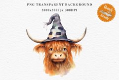 Cute Halloween Baby Highland Cow Clipart PNG Scrapbooking Tale Art Image Watercolor Transparent Print illustration sublimation creepy printable digital watercolor halloween baby highland cow, spooky clipart, Cute nursery, Creepy decoration art image