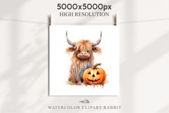 Cute Halloween Baby Highland Cow Clipart PNG Scrapbooking Tale Art Image Watercolor Transparent Print illustration sublimation creepy printable digital watercolor halloween baby highland cow, spooky clipart, Cute nursery, Creepy decoration art image