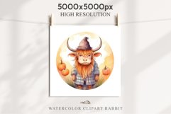 Cute Halloween Baby Highland Cow Clipart PNG Scrapbooking Tale Art Image Watercolor Transparent Print illustration sublimation creepy printable digital watercolor halloween baby highland cow, spooky clipart, Cute nursery, Creepy decoration art image