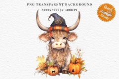 Cute Halloween Baby Highland Cow Clipart PNG Scrapbooking Tale Art Image Watercolor Transparent Print illustration sublimation creepy printable digital watercolor halloween baby highland cow, spooky clipart, Cute nursery, Creepy decoration art image