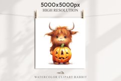 Cute Halloween Baby Highland Cow Clipart PNG Scrapbooking Tale Art Image Watercolor Transparent Print illustration sublimation creepy printable digital watercolor halloween baby highland cow, spooky clipart, Cute nursery, Creepy decoration art image