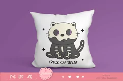 Halloween cat trick or treat kawaii clipart sublimation Product Image 3