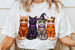 Cute Halloween Cats Clipart PNG Product Image 2