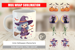 Mug Wrap Cute Halloween Product Image 1