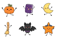 Cute Halloween Clipart Bundle Product Image 2