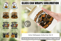 Cute Halloween Glass Can Product Image 1