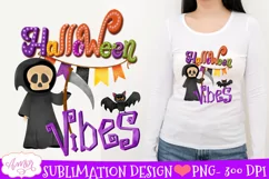Halloween vibes Sublimation PNG| Cute Halloween design PNG Product Image 1