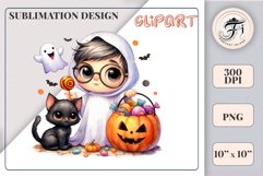 Add a touch of magic to your Halloween with our charming watercolor ghost clipart. Perfect for printing, decorations, cards and other creative projects. Available for download in PNG format with a transparent background!