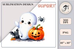 Add a touch of magic to your Halloween with our charming watercolor ghost clipart. Perfect for printing, decorations, cards and other creative projects. Available for download in PNG format with a transparent background!