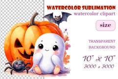 Add a touch of magic to your Halloween with our charming watercolor ghost clipart. Perfect for printing, decorations, cards, and other creative projects. Available for download in PNG format with a transparent background!