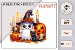 Add a touch of magic to your Halloween with our charming watercolor ghost clipart. Perfect for printing, decorations, cards, and other creative projects. Available for download in PNG format with a transparent background!