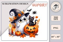 Add a touch of magic to your Halloween with our charming watercolor ghost clipart. Perfect for printing, decorations, cards, and other creative projects. Available for download in PNG format with a transparent background!