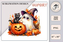 Add a touch of magic to your Halloween with our charming watercolor ghost clipart. Perfect for printing, decorations, cards, and other creative projects. Available for download in PNG format with a transparent background!