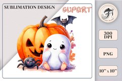 Add a touch of magic to your Halloween with our charming watercolor ghost clipart. Perfect for printing, decorations, cards, and other creative projects. Available for download in PNG format with a transparent background!