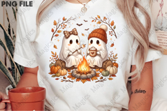 Cute Halloween Ghost Campfire PNG Product Image 2