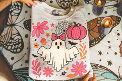 Halloween Ghost PNG, Fall PNG, Pumpkin PNG, Coquette Bow PNG Product Image 4