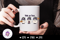 Halloween ghost cartoon trick or treat kawaii cliparts Product Image 2
