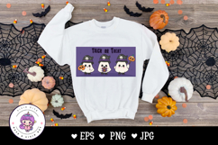 Halloween ghost cartoon trick or treat kawaii cliparts Product Image 3