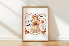 Cute Halloween Ghost PNG Sublimation Product Image 4