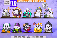 Cute Halloween Ghost Stands Laser Cut Bundle,Halloween Decor Product Image 1