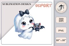 Add a touch of magic to your Halloween with our charming watercolor ghost clipart. Perfect for printing, decorations, cards, and other creative projects. Available for download in PNG format with a transparent background!