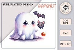 Add a touch of magic to your Halloween with our charming watercolor ghost clipart. Perfect for printing, decorations, cards, and other creative projects. Available for download in PNG format with a transparent background!