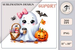Add a touch of magic to your Halloween with our charming watercolor ghost clipart. Perfect for printing, decorations, cards, and other creative projects. Available for download in PNG format with a transparent background!