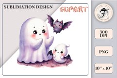 Add a touch of magic to your Halloween with our charming watercolor ghost clipart. Perfect for printing, decorations, cards, and other creative projects. Available for download in PNG format with a transparent background!
