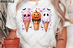 Cute Halloween Ice Cream PNG Product Image 2