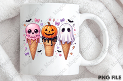 Cute Halloween Ice Cream PNG Product Image 4