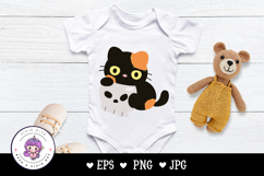 Halloween Black cats kawaii animal Spooky character kitten Product Image 4