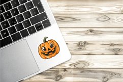 Cute Halloween Pumpkin Stickers Clipart Bundle Product Image 2