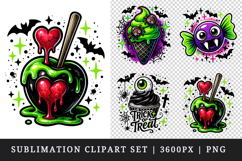 Cute Halloween clipart printable sublimation design png Product Image 1