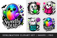 Cute Halloween clipart printable sublimation design png Product Image 1