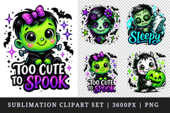 Cute Halloween clipart printable sublimation design png