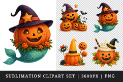 Cute Halloween clipart printable sublimation design png Product Image 1
