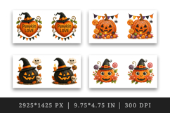 Cute Halloween mug wrap printable sublimation design Product Image 2