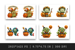 Cute Halloween mug wrap printable sublimation design Product Image 2