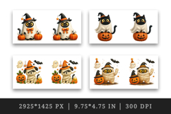 Cute Halloween mug wrap printable sublimation design Product Image 2