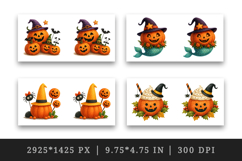 Cute Halloween mug wrap printable sublimation design Product Image 2
