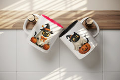 Cute Halloween mug wrap printable sublimation design Product Image 3