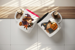 Cute Halloween mug wrap printable sublimation design Product Image 3