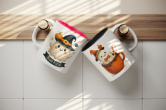 Cute Halloween mug wrap printable sublimation design Product Image 3