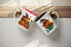 Cute Halloween mug wrap printable sublimation design Product Image 3