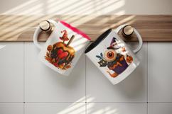 Cute Halloween mug wrap printable sublimation design Product Image 3