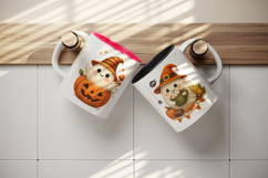 Cute Halloween mug wrap printable sublimation design Product Image 3