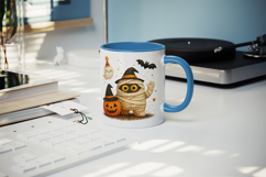 Cute Halloween mug wrap printable sublimation design Product Image 5