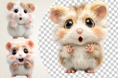 Cute Hamster 27 UHD 4K PNG Bundle | Kawaii Hamster Clipart Product Image 6